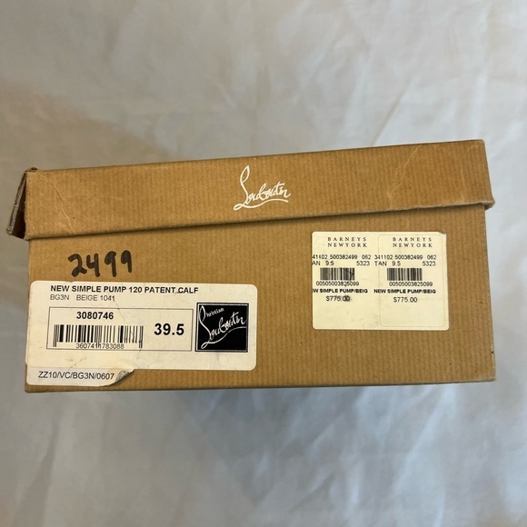 CHRISTIAN LOUBOUTIN 100% Authentic 120 Pump, Patent Leather, Size 39.5 - Picture 4 of 11